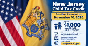 New Jersey Extends Deadline for Families to Claim Up to $1,000 Per Child